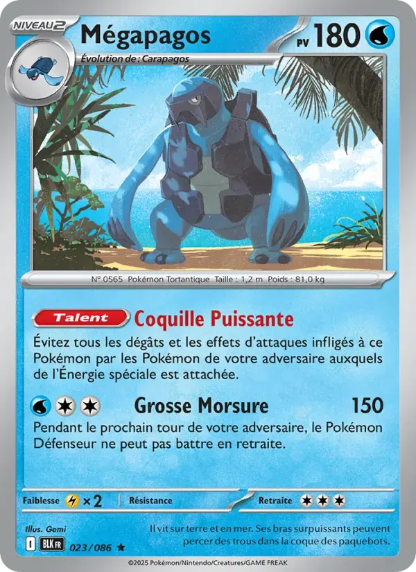 Carte Pokémon Mégapagos #023 — Foudre Noire
