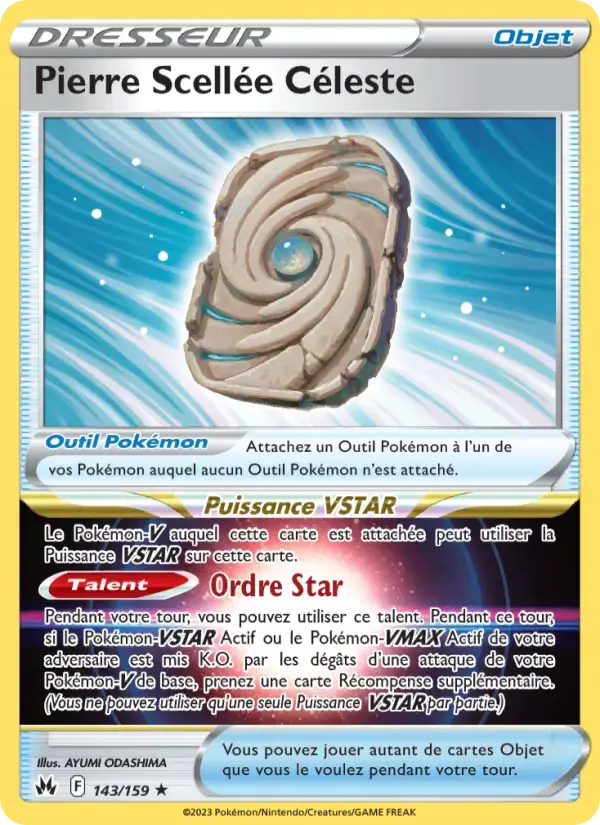 Carte Pokémon Pierre Scellée Céleste #143 — Zénith Suprême