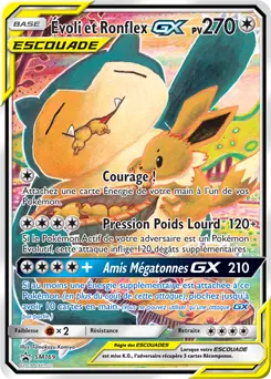 Carte Pokémon Évoli et Ronflex GX #SM169 — Promos Soleil et Lune