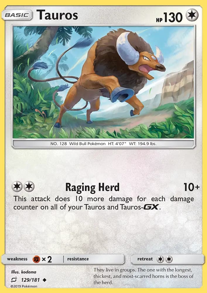 Tauros #129 — Team Up