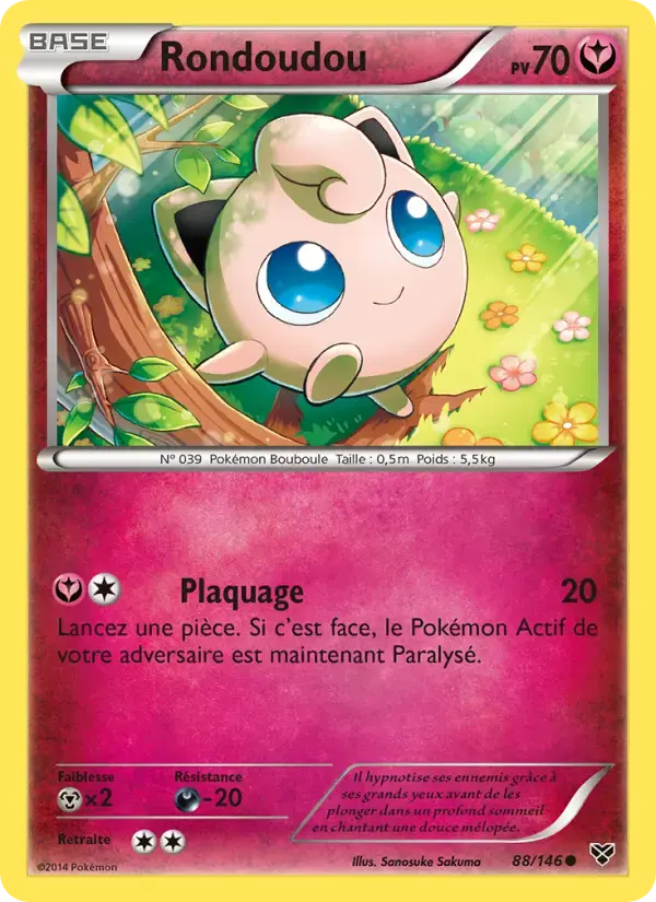 Carte Pokémon Rondoudou #88 — XY