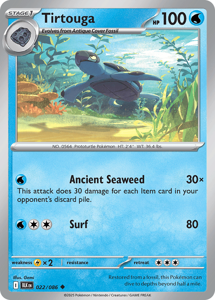 Carte Pokémon Carapagos #022 — Foudre Noire