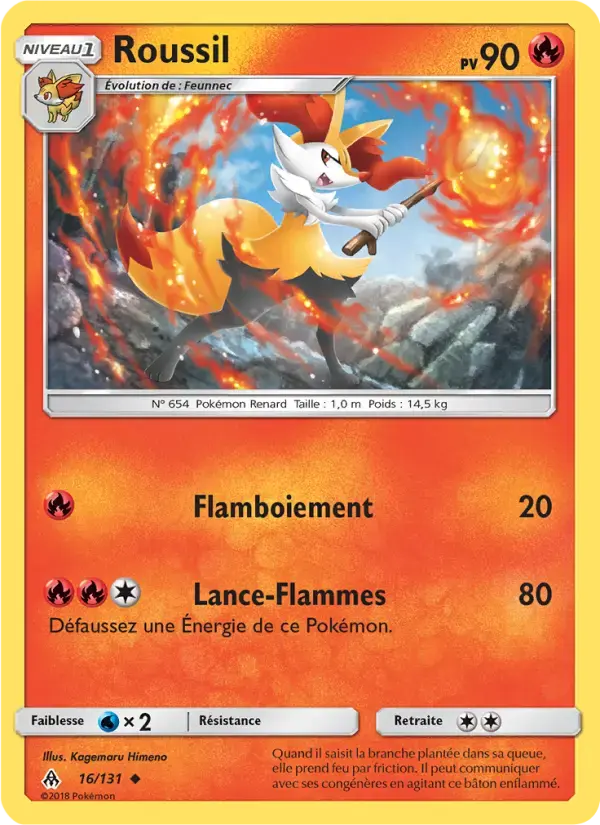 Carte Pokémon Roussil #16 — Lumière Interdite