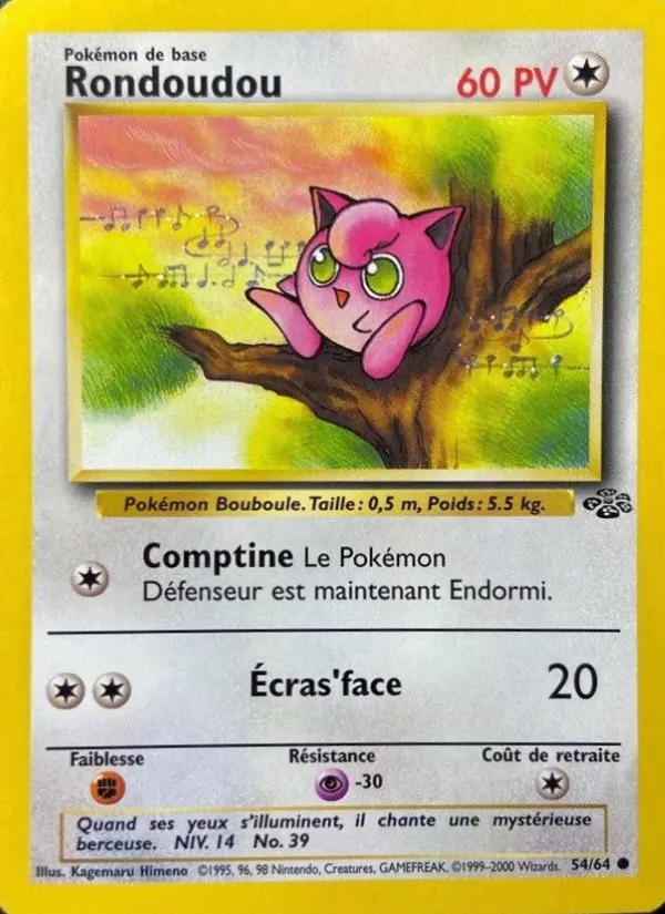 Carte Pokémon Rondoudou #54 — Jungle