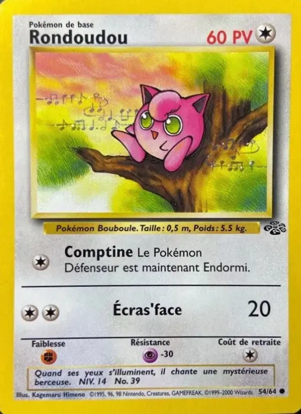 Carte Pokémon Rondoudou #54 — Jungle