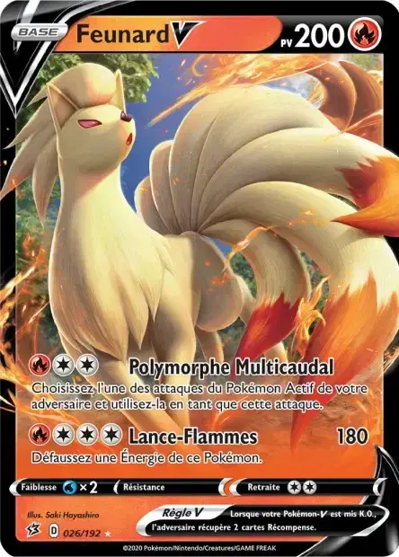 Carte Pokémon Feunard-V #026/192 — Jumbo