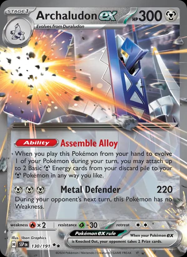 Archaludon ex #130 — Surging Sparks