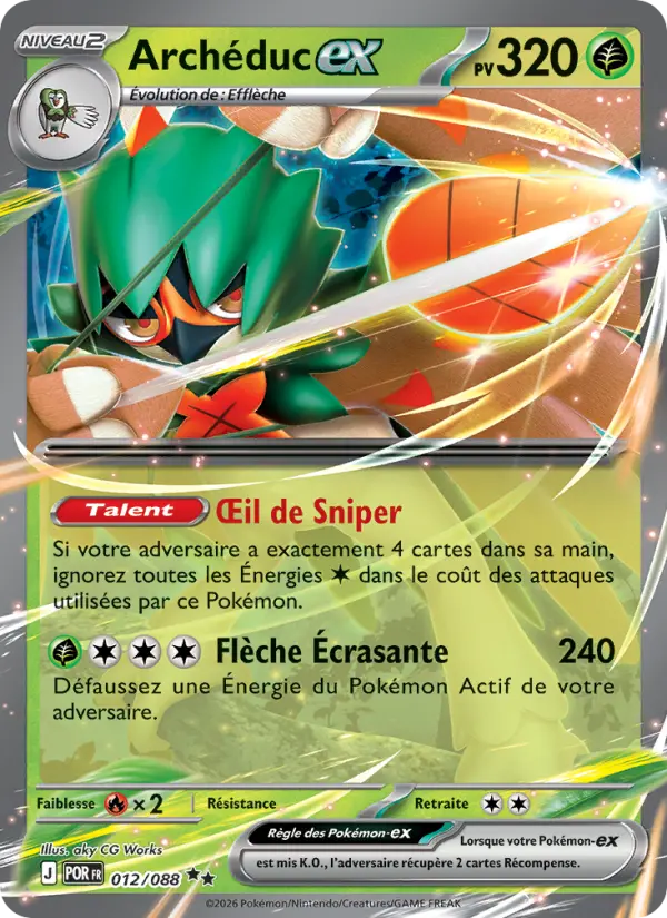 Carte Pokémon Archéduc-ex #012 — Équilibre Parfait