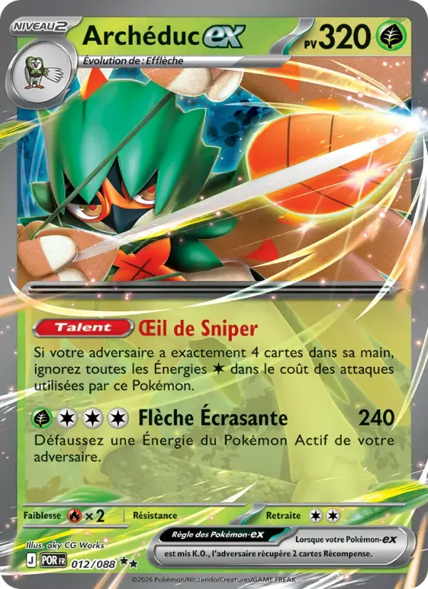 Carte Pokémon Archéduc-ex #012 — Équilibre Parfait