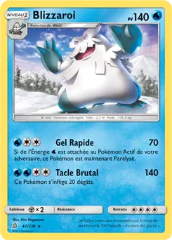 Carte Pokémon Blizzaroi #42 — Harmonie des Esprits