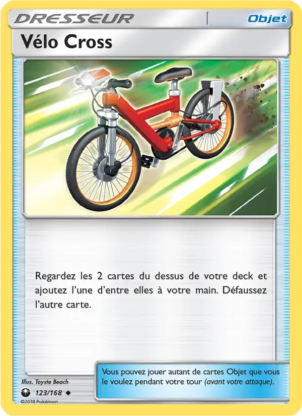 Carte Pokémon Vélo Cross #123 — Tempête Céleste