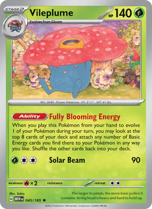 Vileplume #045 — 151