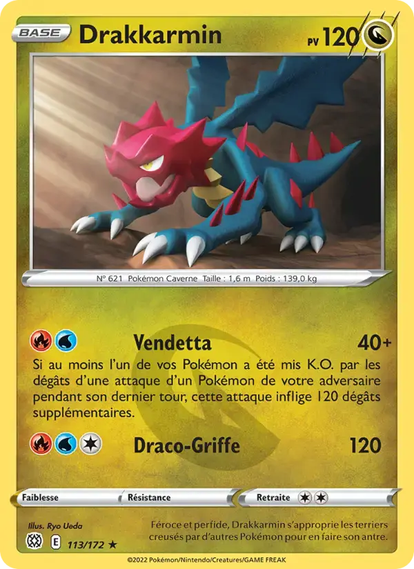 Carte Pokémon Drakkarmin #113 — Stars Étincelantes