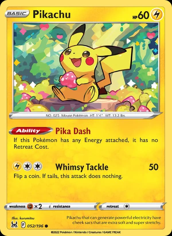 Pikachu #052 — Lost Origin