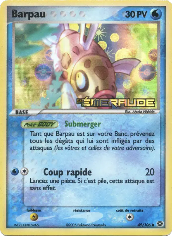 Carte Pokémon Barpau #49 — Émeraude