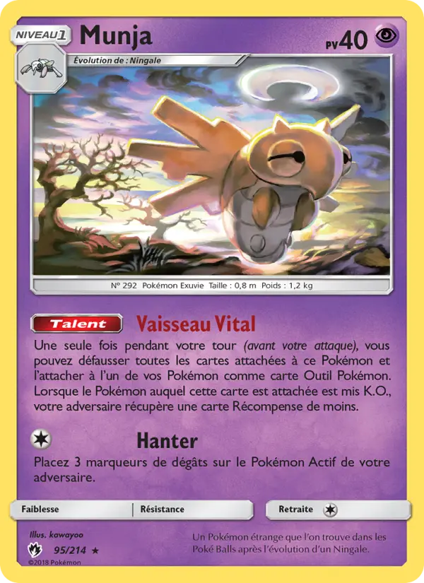 Carte Pokémon Munja #95 — Tonnerre Perdu