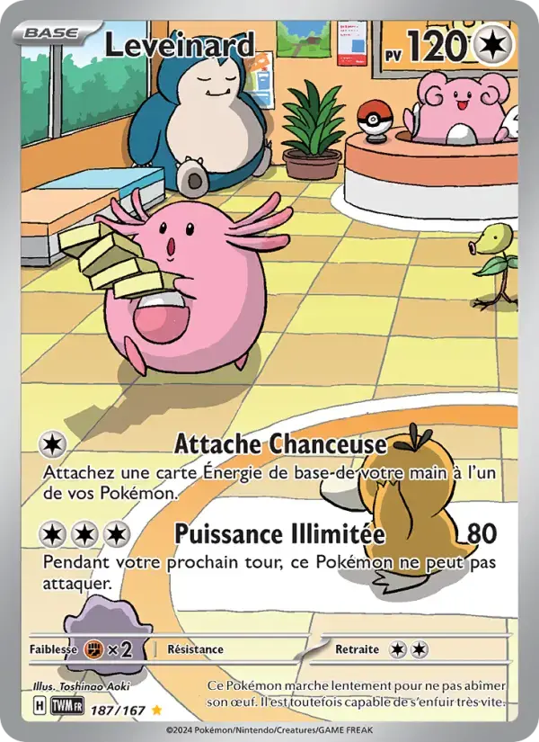 Carte Pokémon Leveinard #187 — Mascarade Crépusculaire