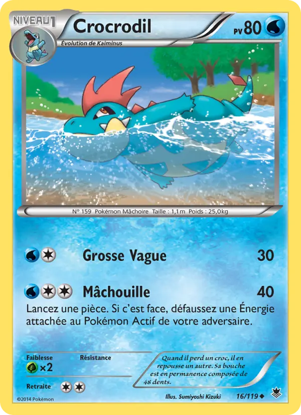 Carte Pokémon Crocrodil #16 — Vigueur Spectrale