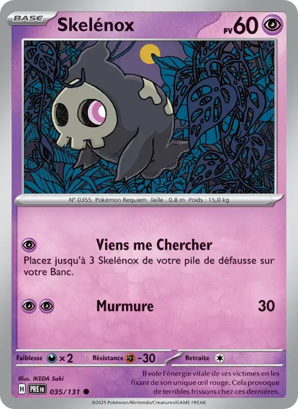 Carte Pokémon Skelénox #035 — Évolutions Prismatiques