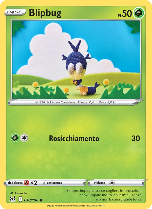 Carte Pokémon Larvadar #018 — Origine Perdue