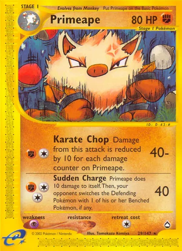 Primeape #29 — Aquapolis