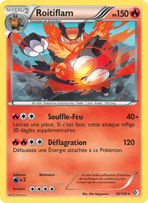 Carte Pokémon Roitiflam #26 — Frontières Franchies