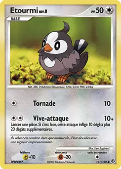 Carte Pokémon Etourmi #101 — Diamant et Perle
