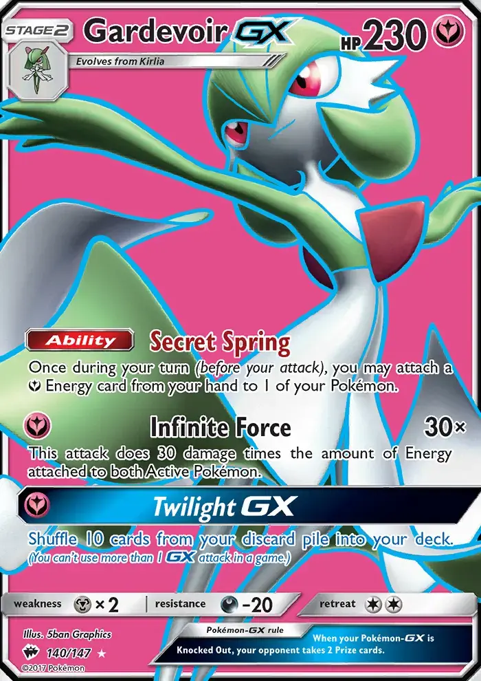 Gardevoir GX #140 — Burning Shadows