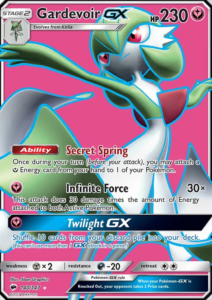 Gardevoir GX #140 — Burning Shadows