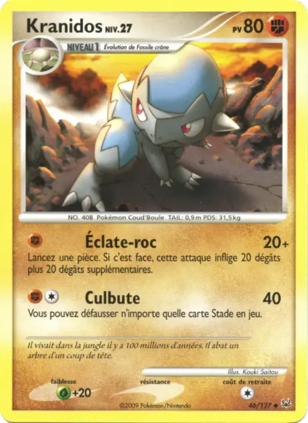 Carte Pokémon Kranidos #46 — Platine