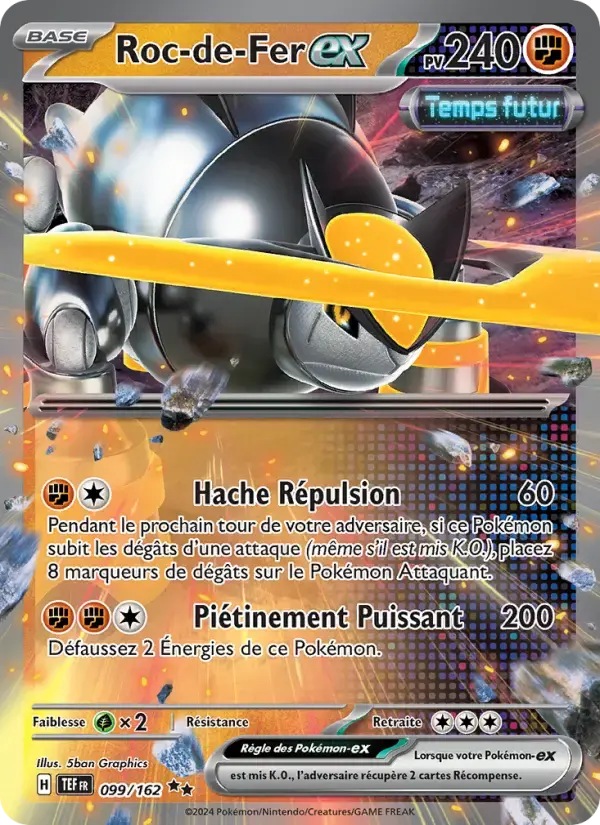 Carte Pokémon Roc-de-Fer-ex #099 — Forces Temporelles
