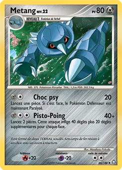 Carte Pokémon Metang #65 — Éveil des Légendes