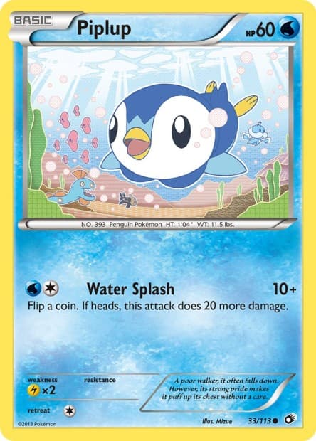 Carte Pokémon Tiplouf #33 — Trésors Légendaires