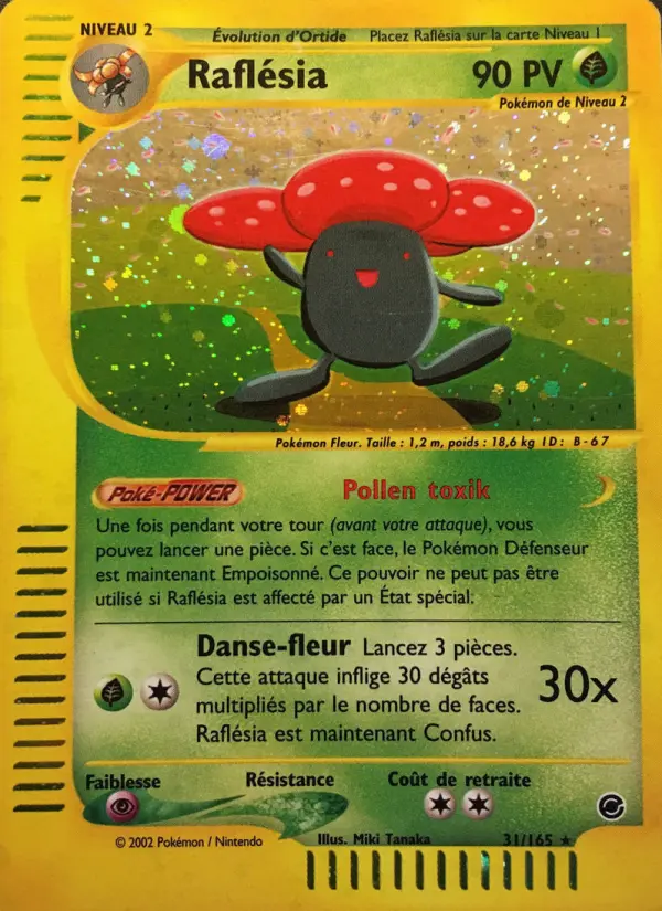 Carte Pokémon Raflésia #31 — Expédition