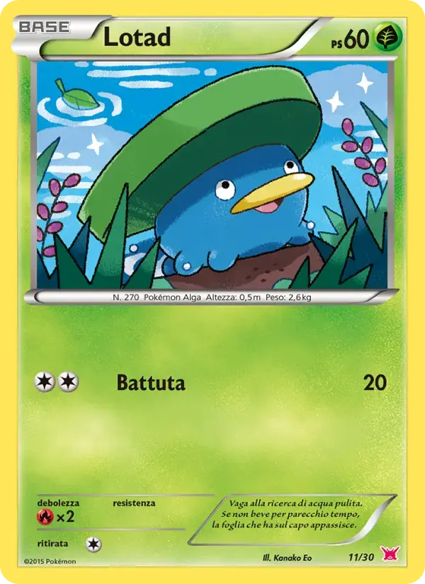 Lotad #11 — XY Trainer Kit (Latias)