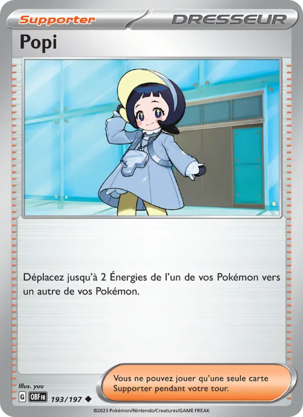 Carte Pokémon Popi #193 — Flammes Obsidiennes