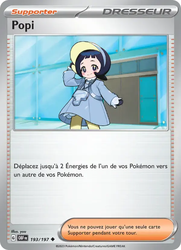 Carte Pokémon Popi #193 — Flammes Obsidiennes