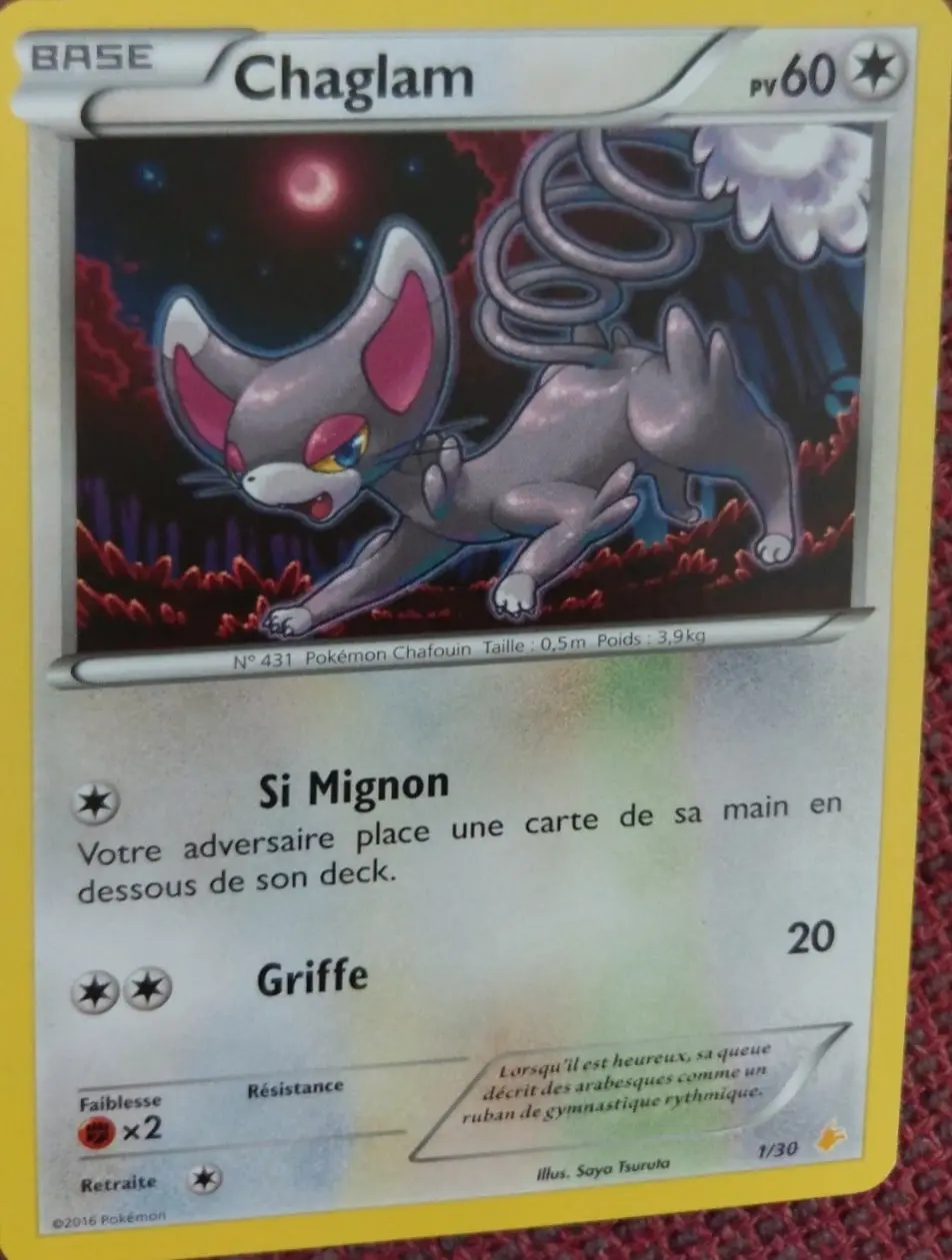 Glameow #1 — XY Trainer Kit (Pikachu Libre)