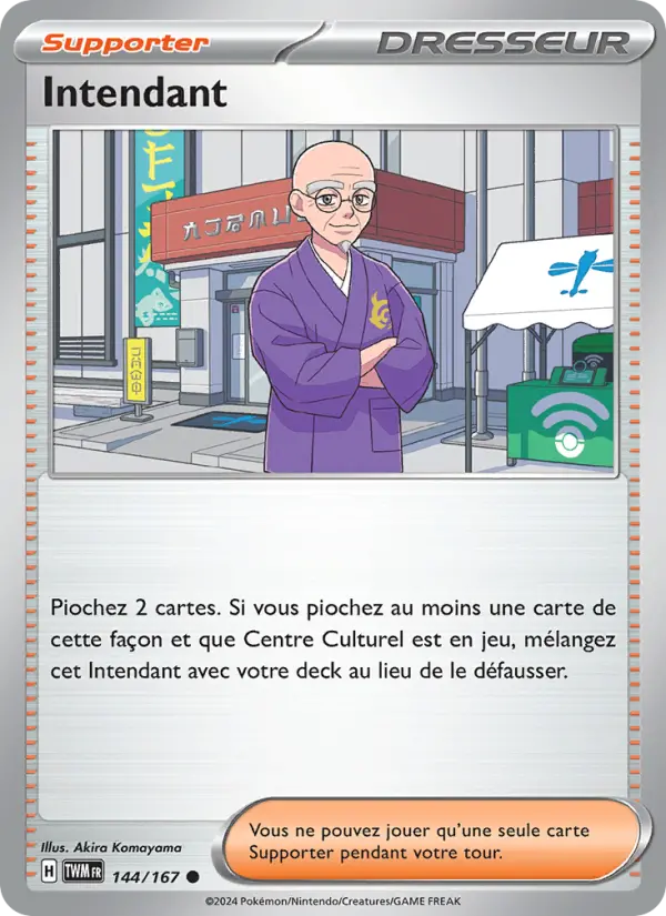 Carte Pokémon Intendant #144 — Mascarade Crépusculaire