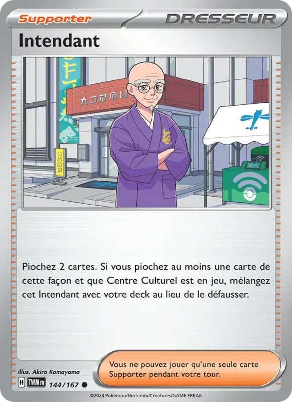Carte Pokémon Intendant #144 — Mascarade Crépusculaire