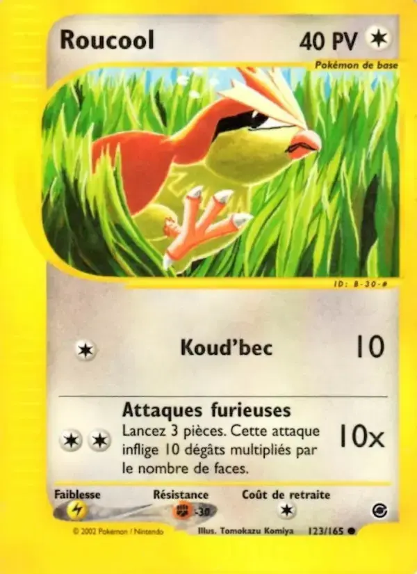 Carte Pokémon Roucool #123 — Expédition