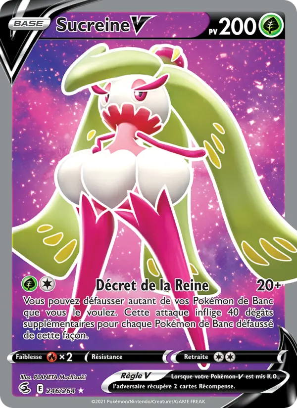 Carte Pokémon Sucreine V #246 — Poing de Fusion