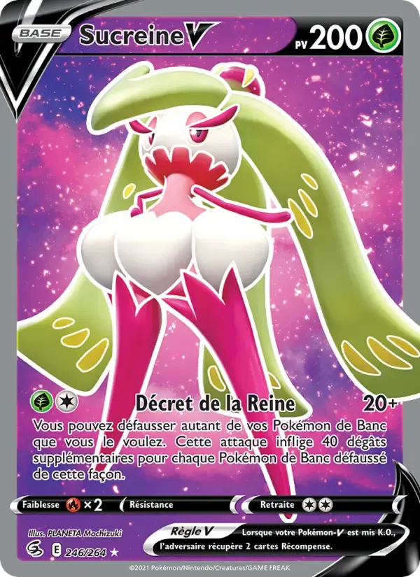 Carte Pokémon Sucreine V #246 — Poing de Fusion