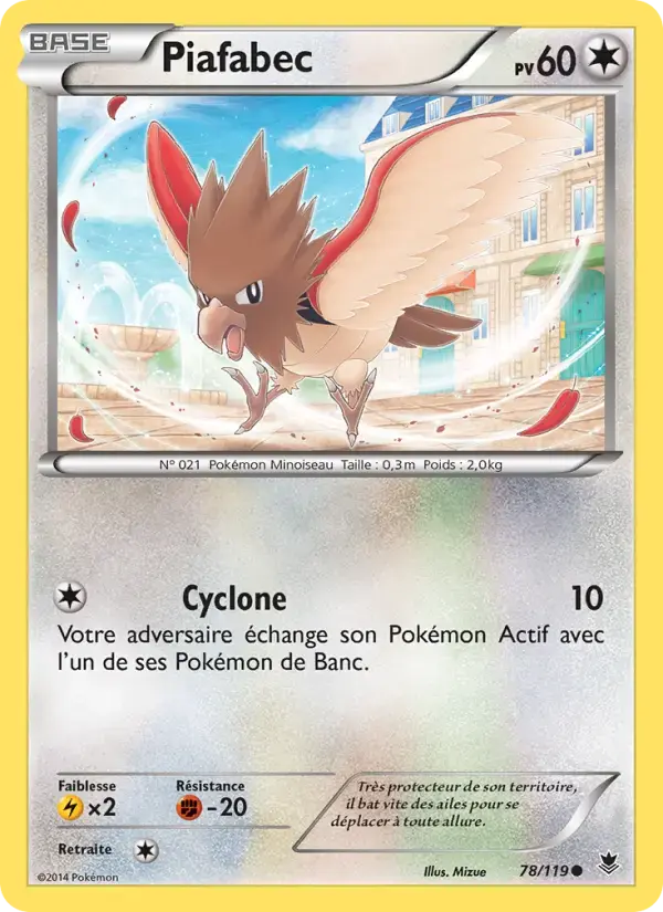 Carte Pokémon Piafabec #78 — Vigueur Spectrale