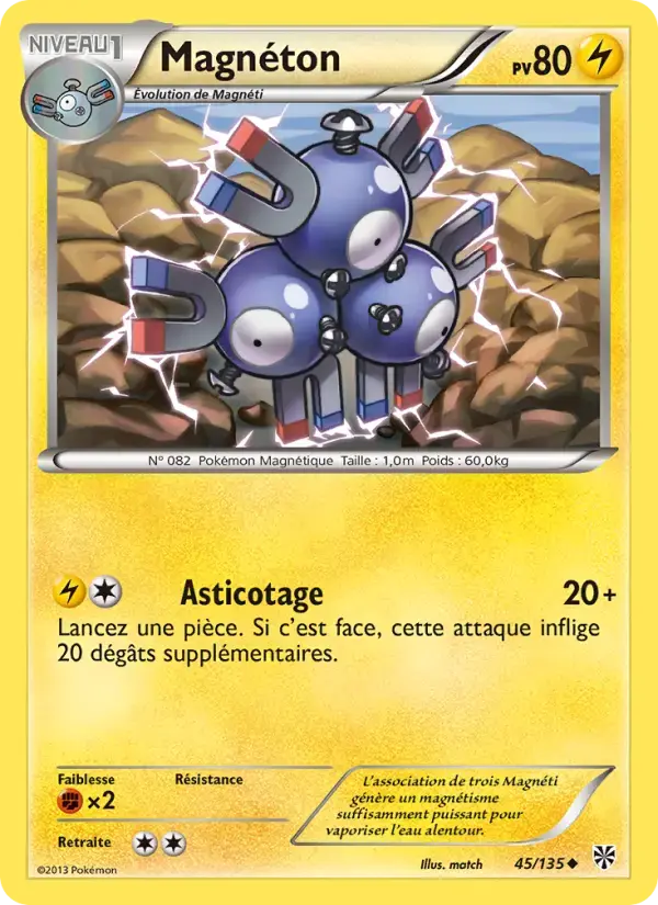 Carte Pokémon Magnéton #45 — Tempête Plasma