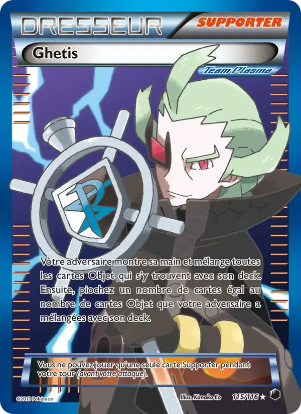 Carte Pokémon Ghetis #115 — Glaciation Plasma