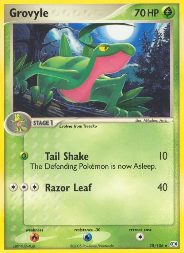 Grovyle #28 — Emerald