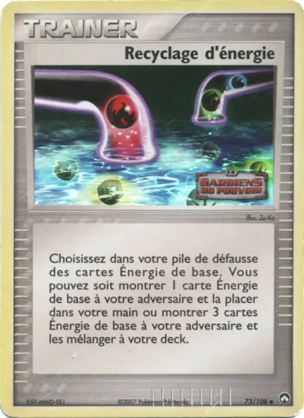 Carte Pokémon Recyclage d'énergie #73 — Gardiens du Pouvoir