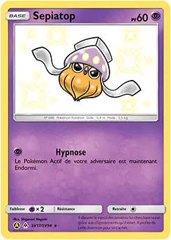 Carte Pokémon Sepiatop #SV17 — Destinées Occultes