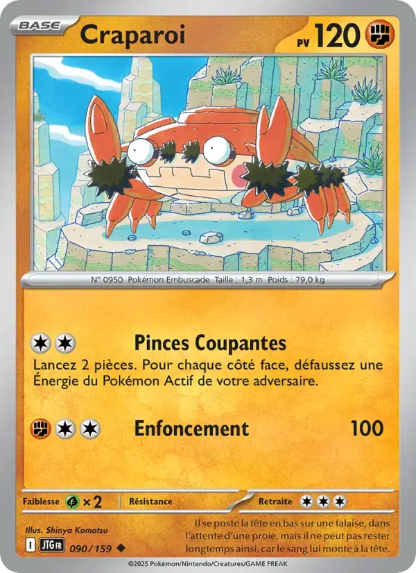 Carte Pokémon Craparoi #090 — Aventures Ensemble